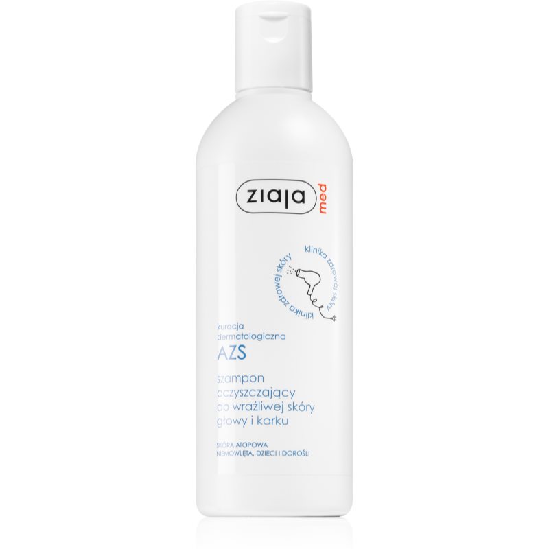 Ziaja Med Atopic Dermatitis Care Gentle Cleansing Shampoo For Sensitive Scalp 300 Ml