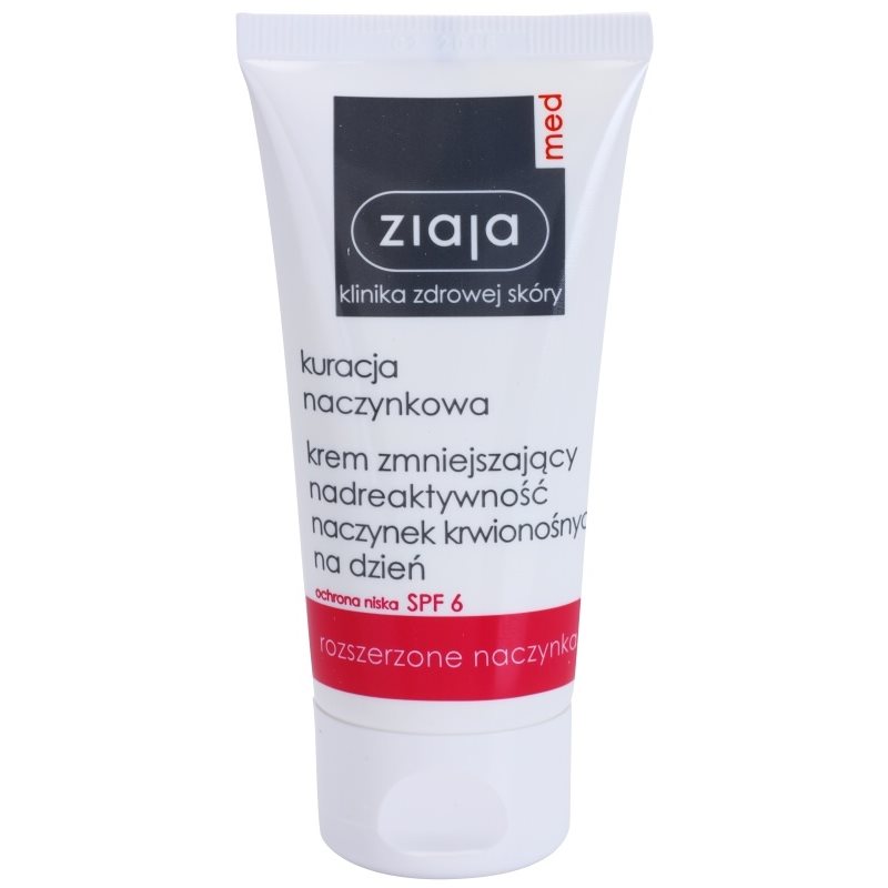 

Ziaja Med Capillary Care легкий зволожуючий крем для чутливої шкіри зі схильністю до почервоніння SPF 6