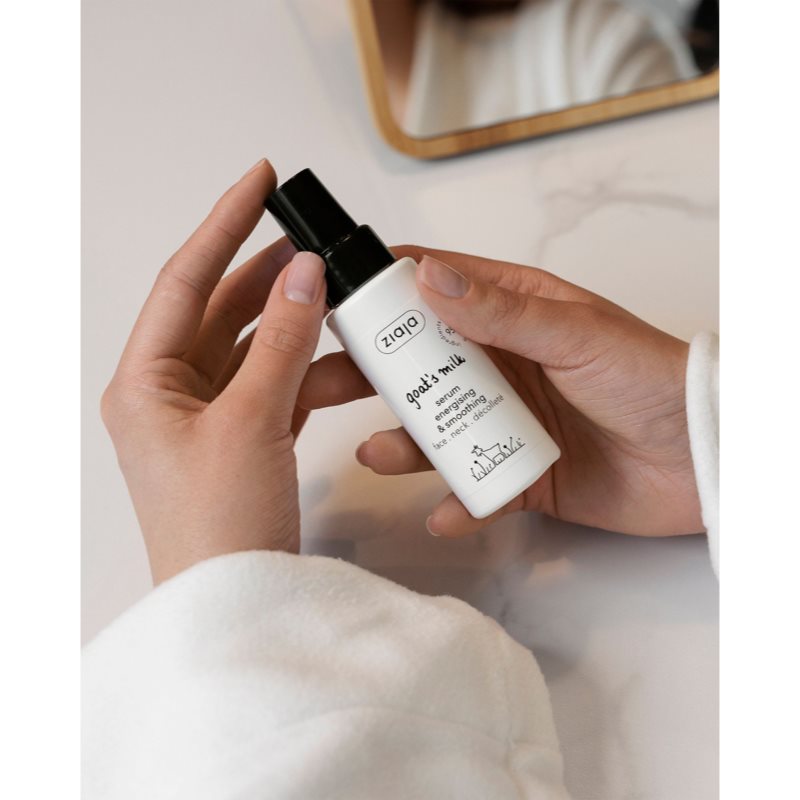 Thumbnail - Ziaja Goat's Milk glättendes Serum zur Feuchtigkeitsversorgung und Aufhellung der Haut für Gesicht, Hals und Dekolleté 5...