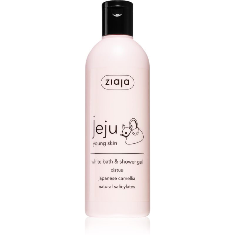 E-shop Ziaja Jeju Young Skin sprchový a koupelový gel bílý 300 ml