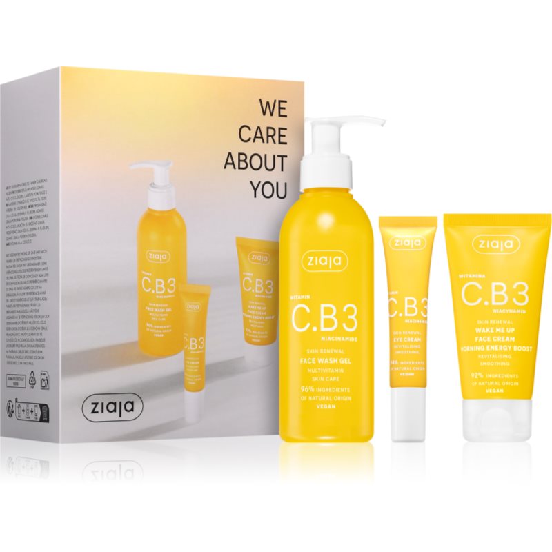 Ziaja Vitamin C.B3 Niacinamide Set подаръчен комплект за озаряване на лицето