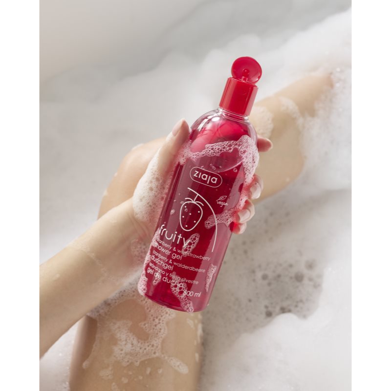 Ziaja Fruity Cranberry & Wild Strawberry feuchtigkeitsspendendes Duschgel 500 ml