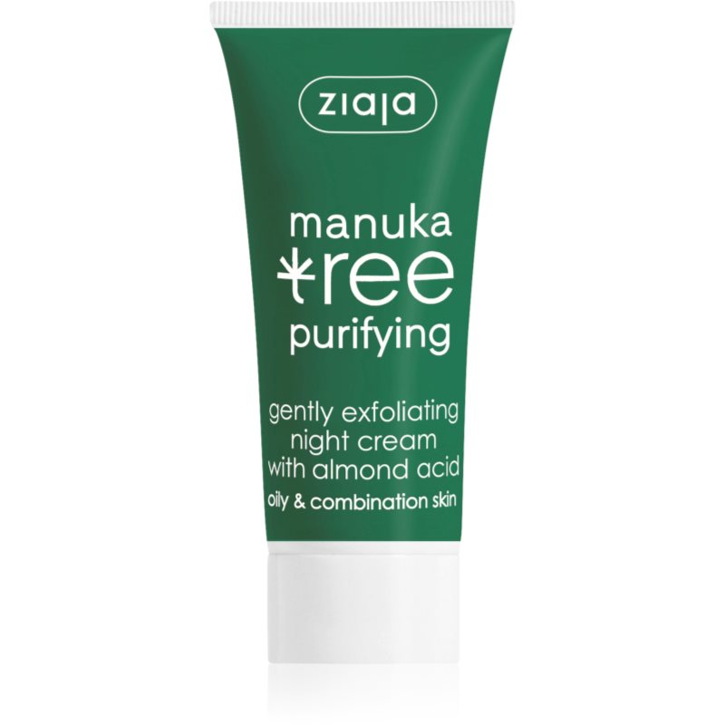 Ziaja Manuka Tree Purifying exfoliačný nočný krém proti akné 50 ml