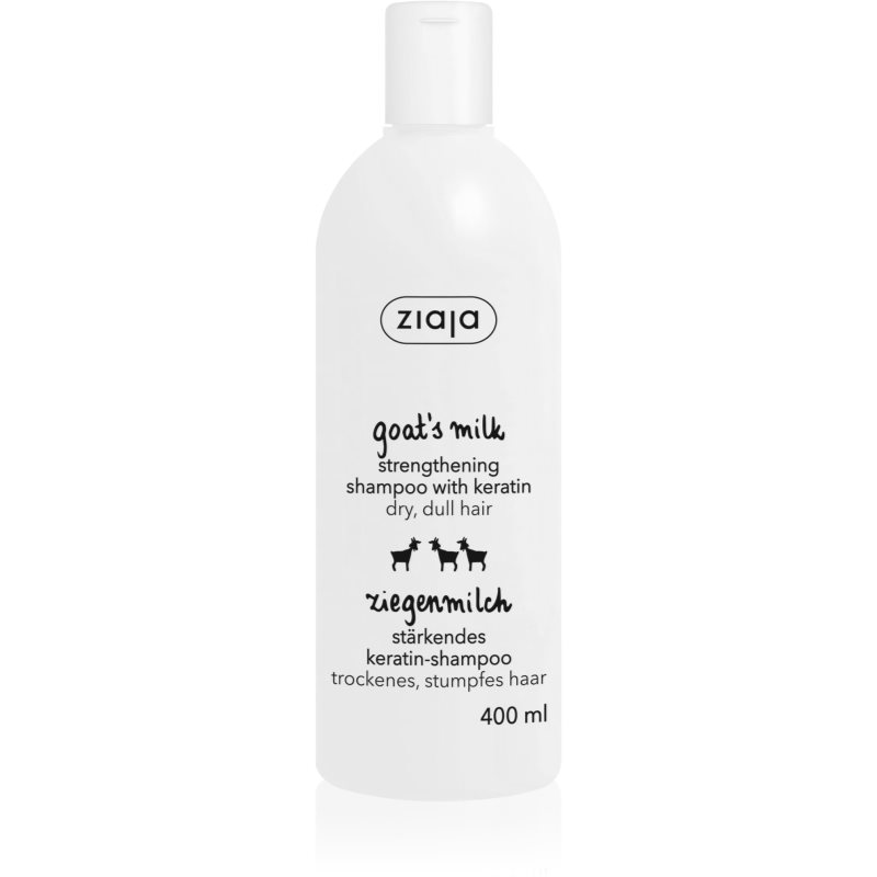 Ziaja Goat's Milk зміцнюючий шампунь для сухого або пошкодженого волосся 400 мл