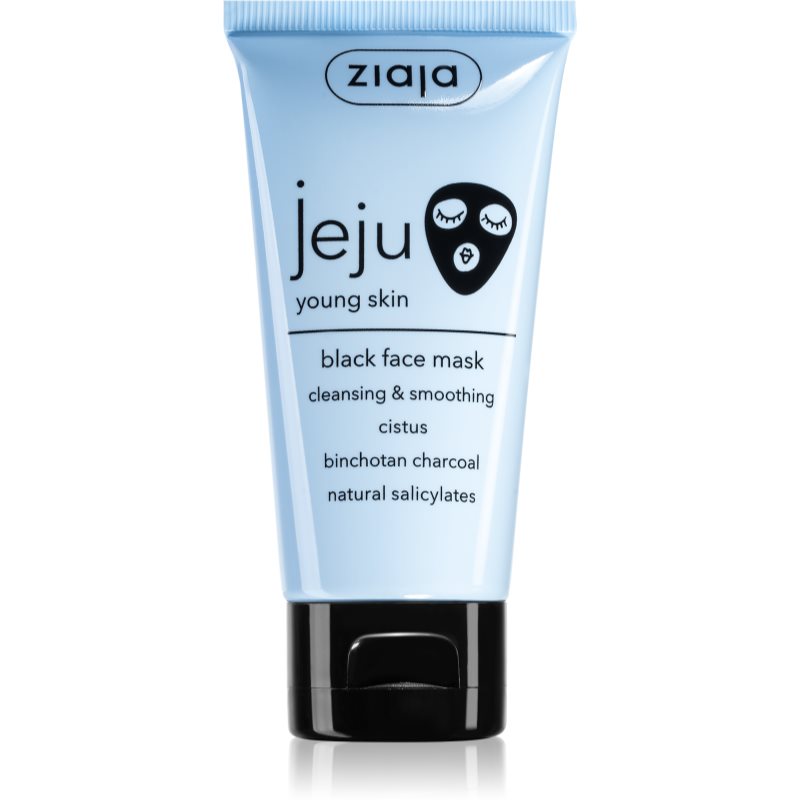 Ziaja Jeju Young Skin очищуюча чорна маска для молодої шкіри обличчя 50 мл