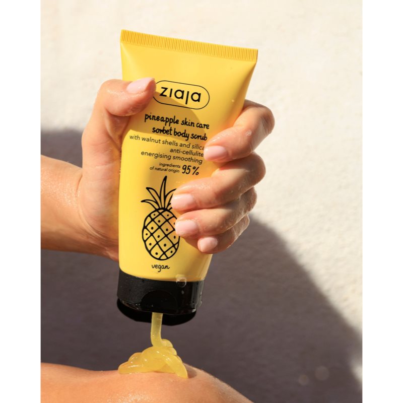 Ziaja Pineapple sanftes Body-Sorbet mit Peelingeffekt 160 ml