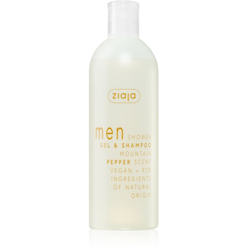 E-shop Ziaja Men sprchový gel na tělo a vlasy pro muže Mountain Pepper 400 ml
