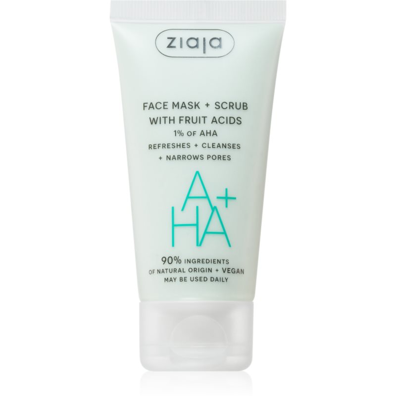 Ziaja Face Mask + Scrub With Fruit Acids маска-пілінг 55 мл