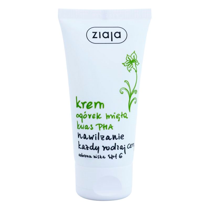 

Ziaja Cucumber зволожуючий крем для шкіри SPF 6