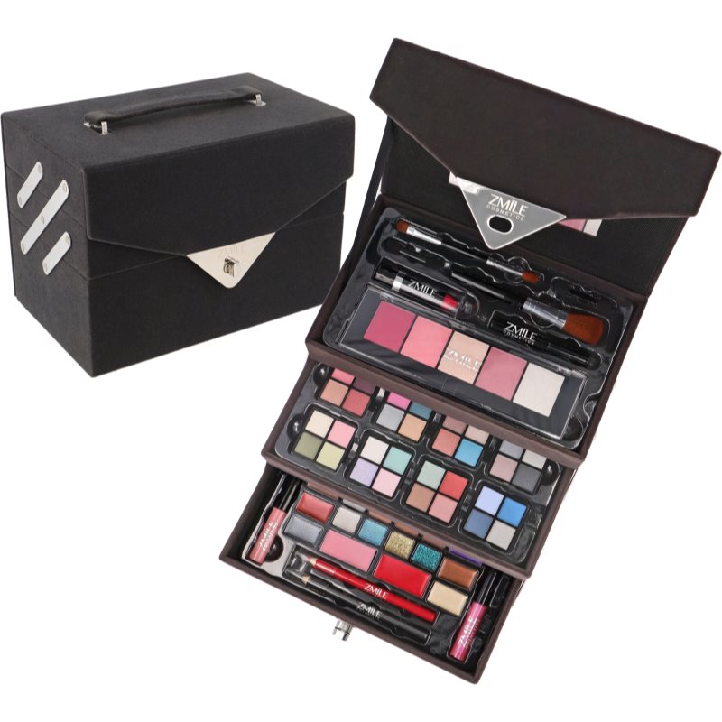 ZMILE COSMETICS Beauty Case Velvety kozmetický kufrík Dark Grey