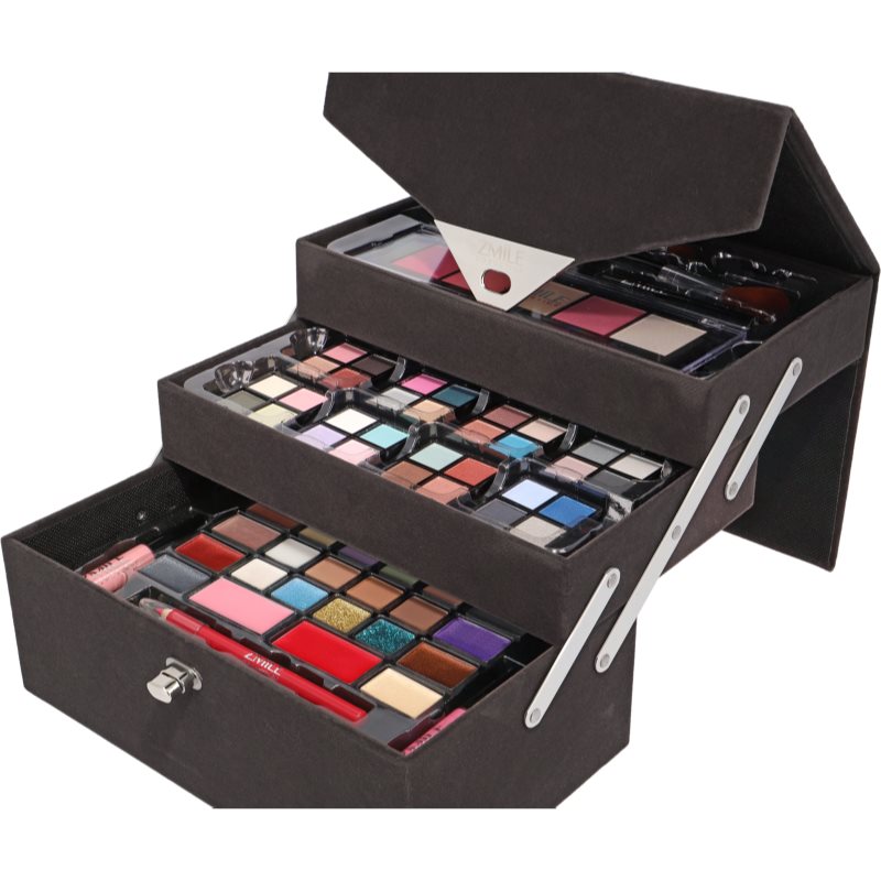 ZMILE COSMETICS Beauty Case Velvety kosmetický kufřík Dark Grey (obrázek 3)