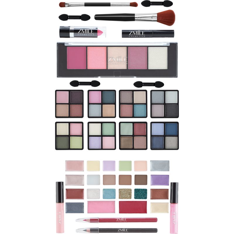 ZMILE COSMETICS Beauty Case Velvety kosmetický kufřík Dark Grey (obrázek 5)