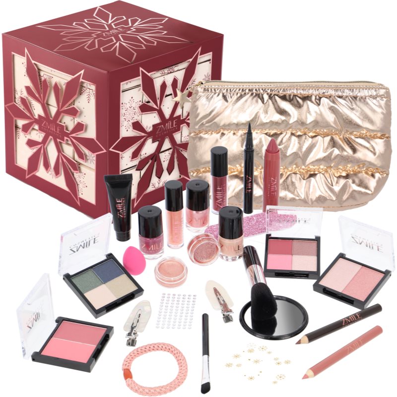 ZMILE COSMETICS Snowflake Puzzle adventni koledar Cherry Red