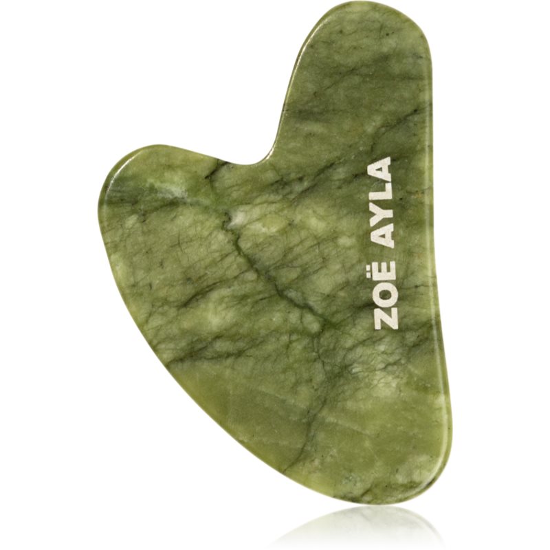 Zoë Ayla Luxurious Jade Gua Sha Therapy Tool masážní pomůcka 1 ks