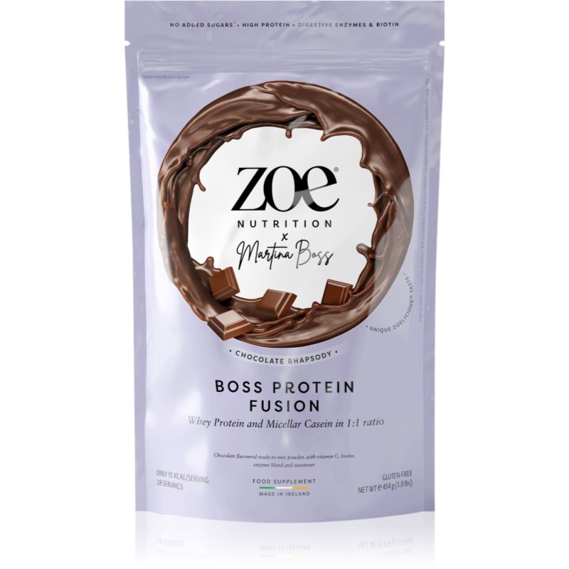 ZOE Boss Protein Fusion syrovátkový protein s vitaminem C příchuť Chocolate Rhapsody 454 g