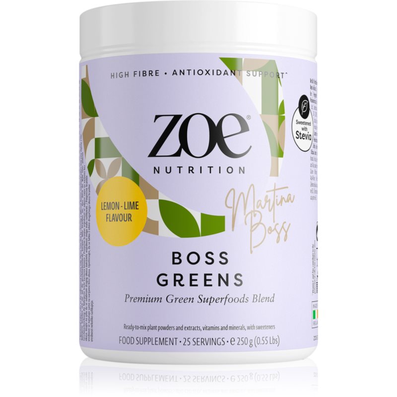 ZOE Boss Greens prášek pro vaši pohodu příchuť Lemon - Lime 250 g