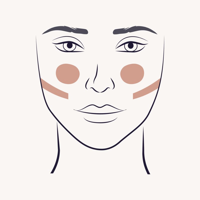 ZOEVA 127 Blush & Contour Pinsel für Konturen und Rouge 1 St.