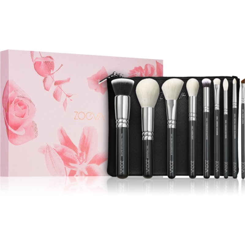 ZOEVA The Complete Brush Set brush set with a pouch 9 pc
