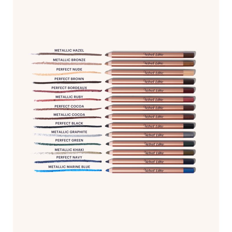 ZOEVA Velvet Love Eyeliner Pencil контурний олівець для очей відтінок Metallic Khaki 1,2 гр