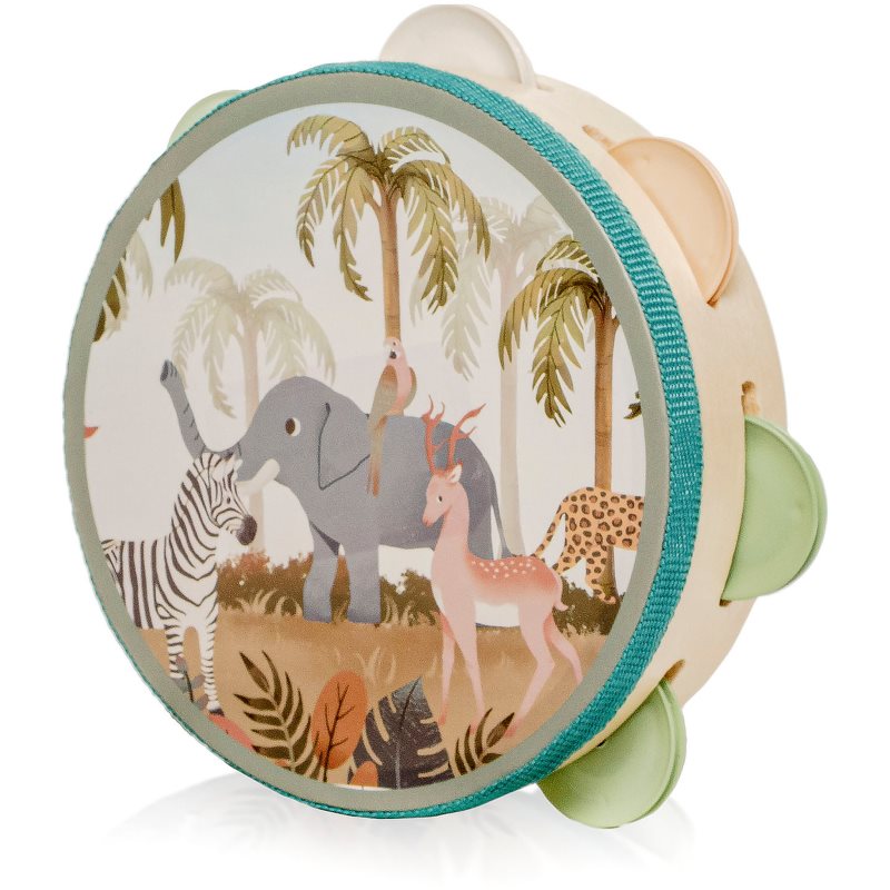 Zopa Wooden Tambourine Montessori музикална играчка от дърво 1 бр.