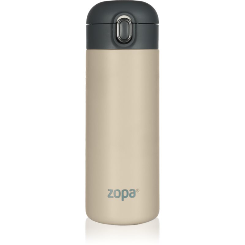 Zopa Thermo Bottle termoska s brčkem Cookie Beige 400 ml