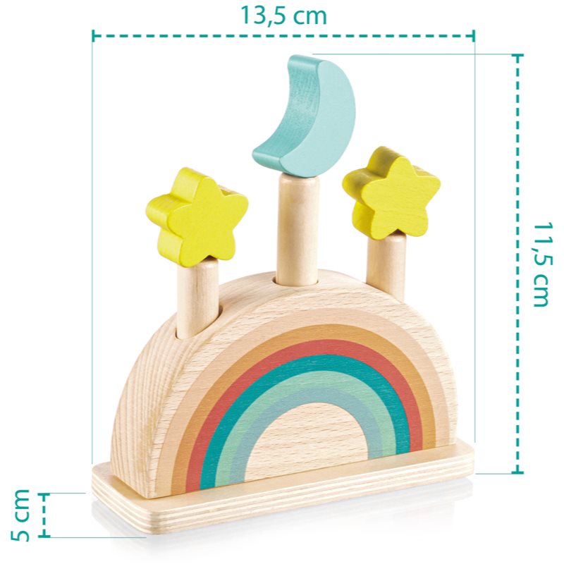 Zopa Wooden Pop-up Toy Bouncing Toy Wooden Classic 1 Pc