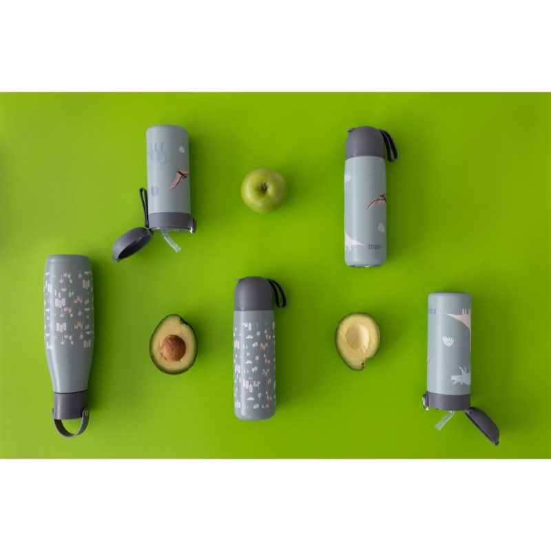 Zopa Thermo Bottle with Silicone Holder and Drinking Spout termoska s brčkem Dino 350 ml (obrázek 3)