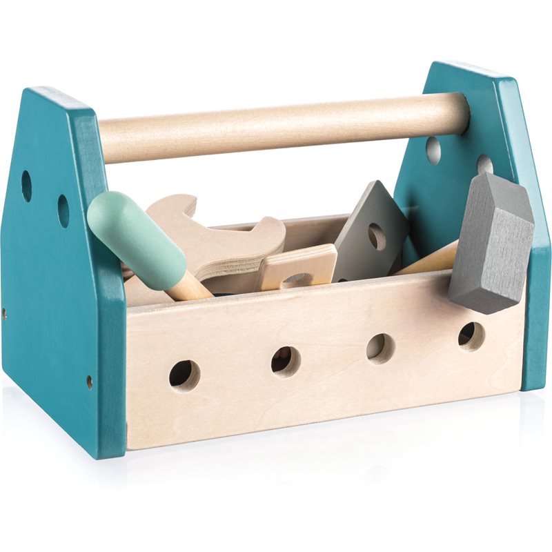 Zopa Wooden Tool Box įrankių rinkinys Blue 14 vnt.