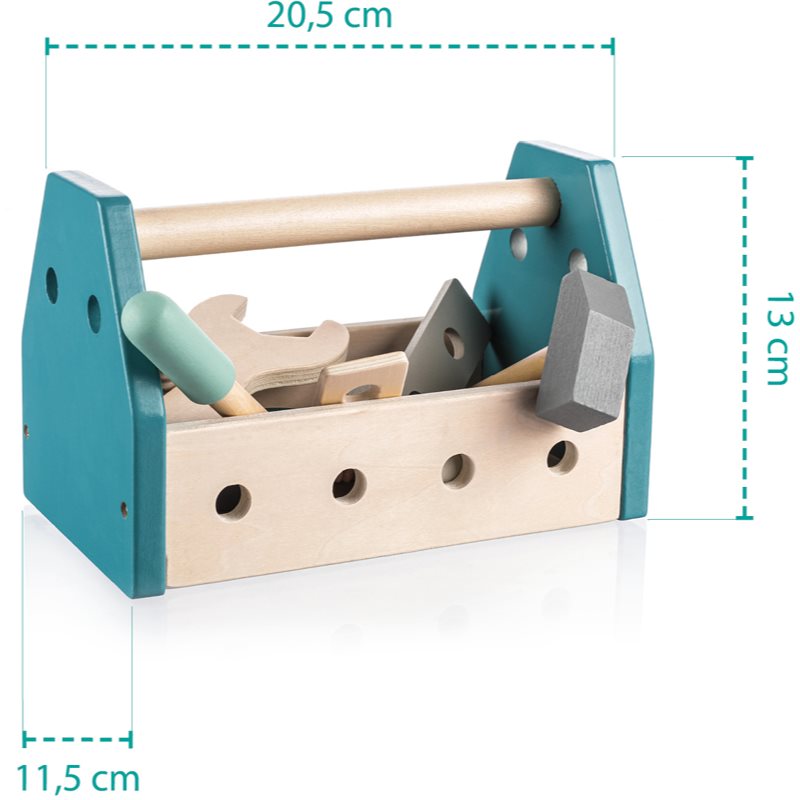 Zopa Wooden Tool Box набір інструментів Blue 14 кс