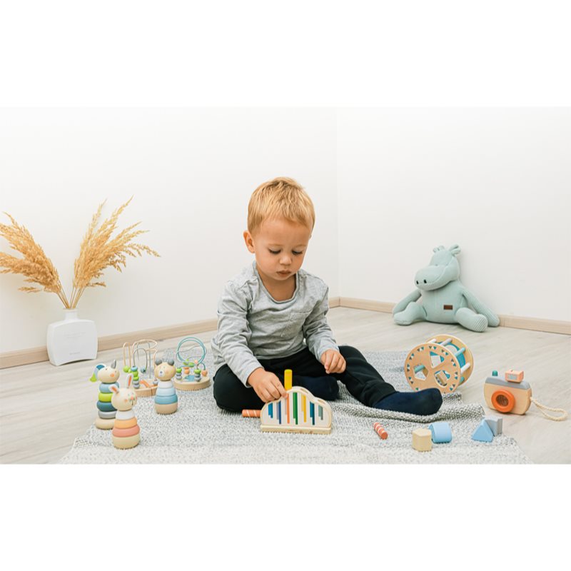 Zopa Wooden Rings Toy animal Stapeltier aus Holz Bear 1 St.