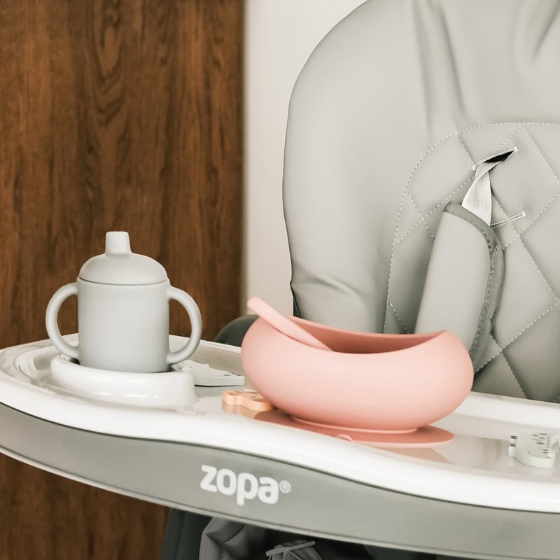 Zopa Silicone Tableware Set Dinnerware Set Old Pink 1 Pc