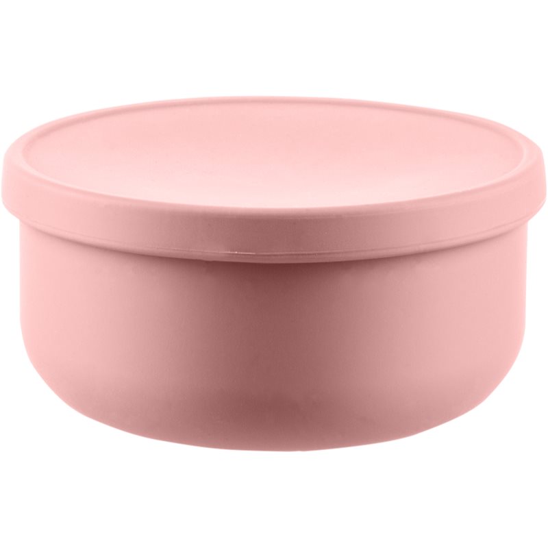 Zopa Silicone Bowl With Lid Silicone Bowl With Cap Old Pink 1 Pc