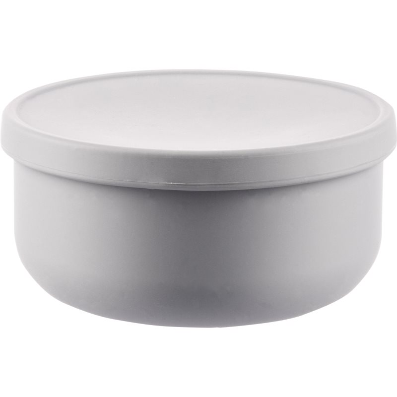 Zopa Silicone Bowl With Lid Silicone Bowl With Cap Dove Grey 1 Pc
