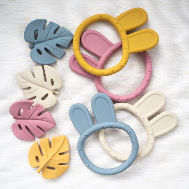 Zopa Silicone Teether Rabbit прорізувач Sand Beige 1 кс