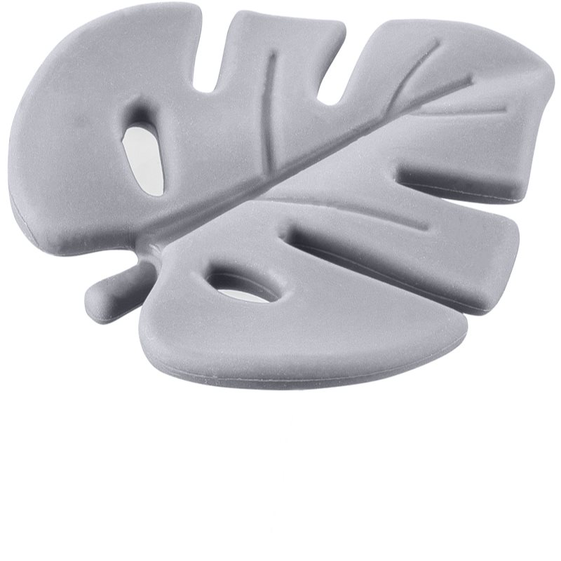 Zopa Silicone Teether Leaf Chew Toy Dove Grey 1 Pc