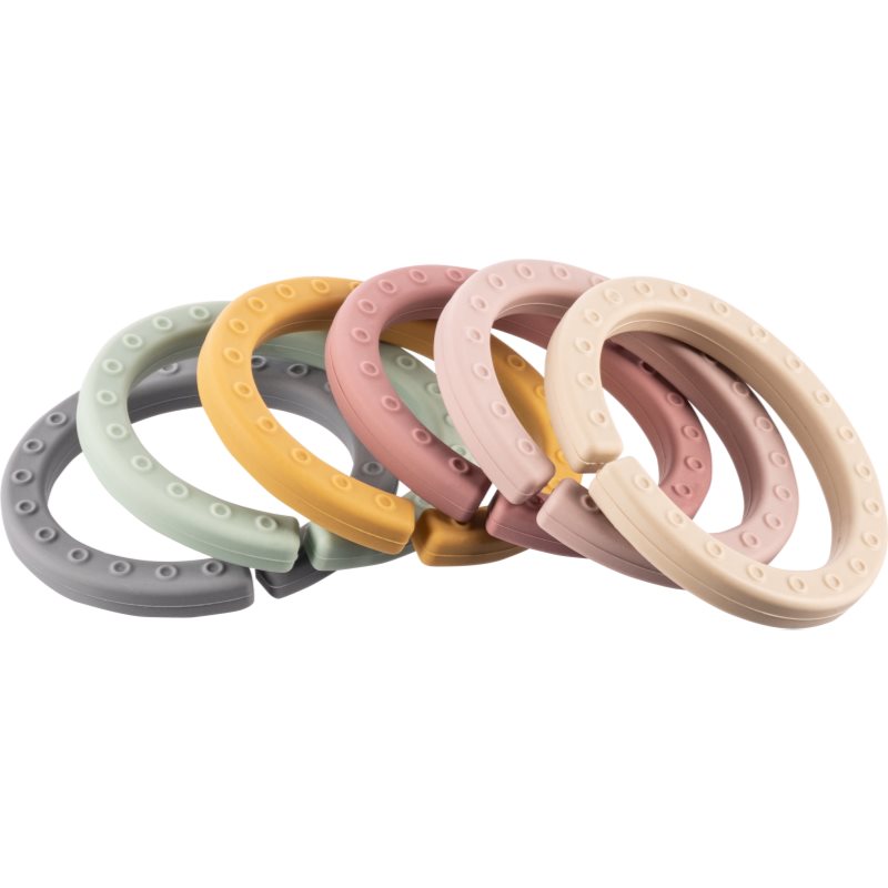 Zopa Silicone Links Set von Ringen Multicolor 6 St.