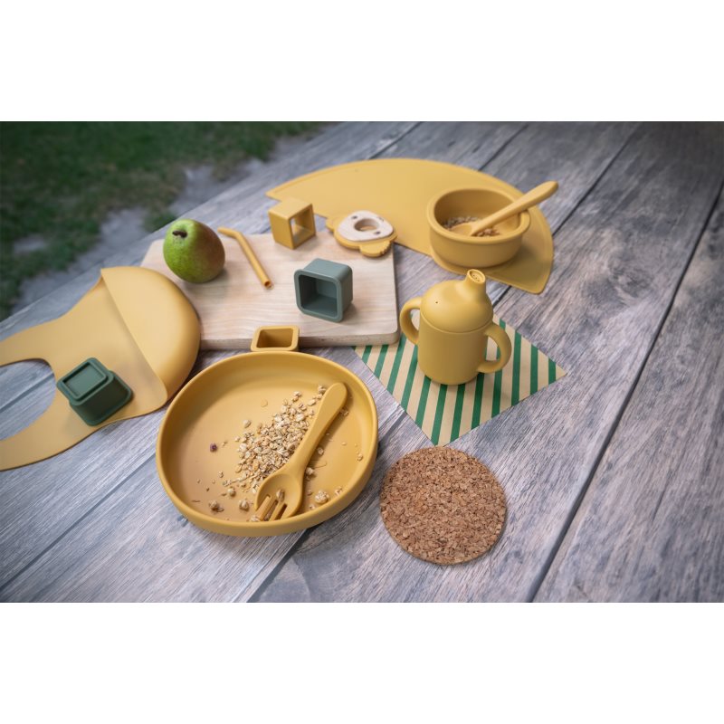 Zopa Silicone Eating Mat Sets De Table En Silicone Mustard Yellow 1 Pcs