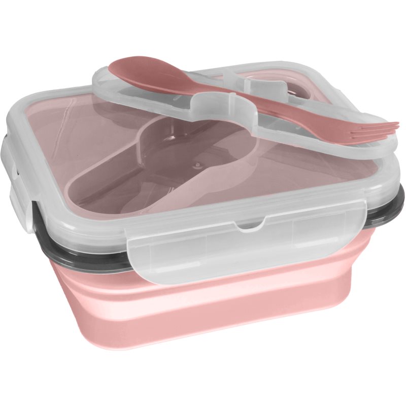 Zopa Silicone Lunch Box Small dinnerware set Old Pink 15x7,5 cm 1 pc
