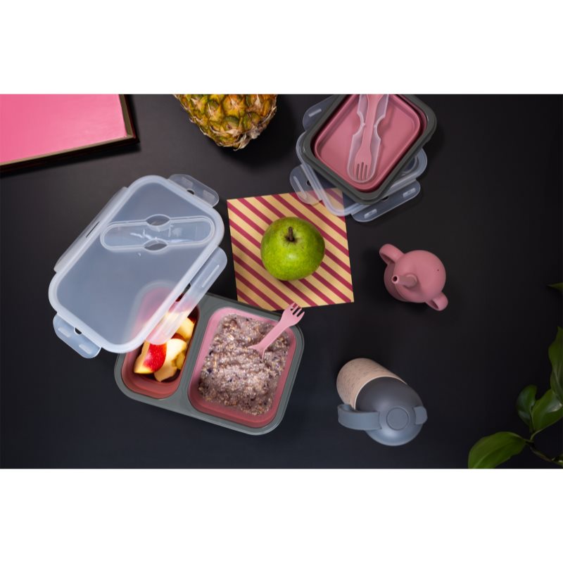 Zopa Silicone Lunch Box Large набір посуду Dove Grey 21x15 Cm 1 кс