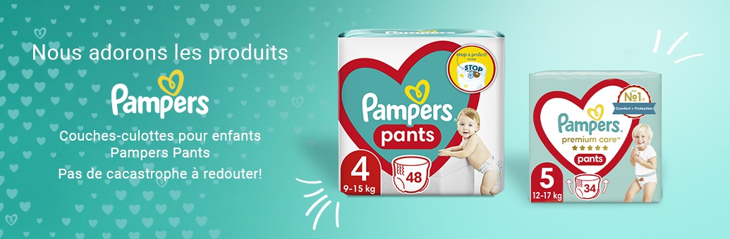 Pampers - Couches-culottes de nuit Night Pants Taille 3 (6-11 kg