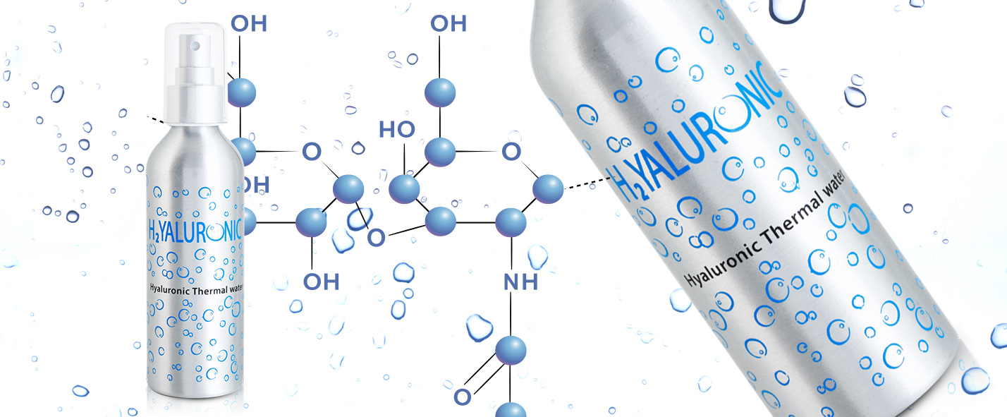 agua termal con ácido hialurónico