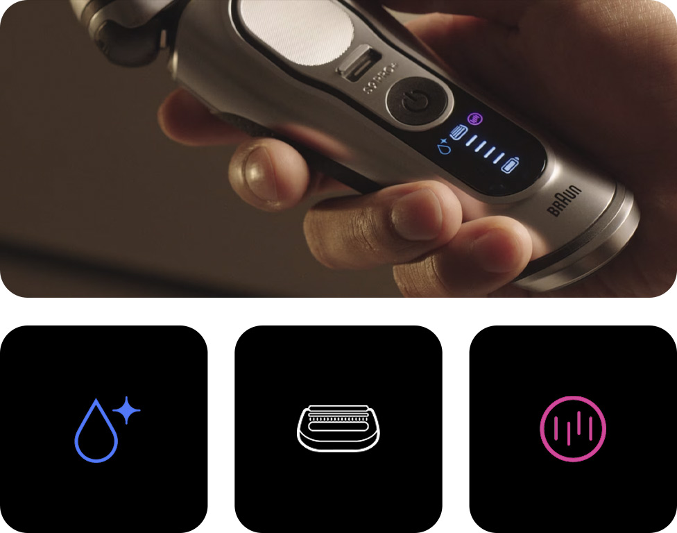 Braun Series 9 PRO+ 9675cc elektryczna maszynka do golenia ze stacją ...