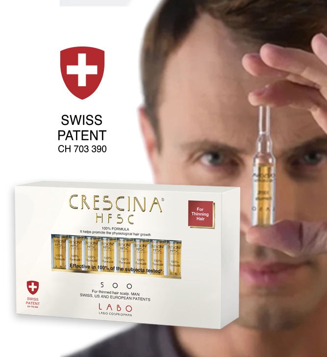Crescina - Das Dünnerwerden der Haare bei Männern stoppen