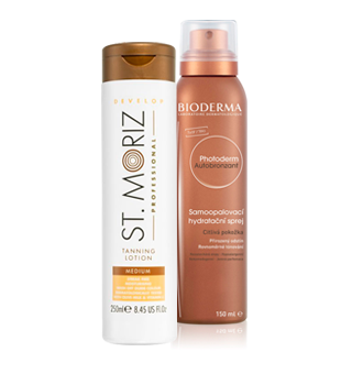 Selbstbräunende Produkte und Bronzer