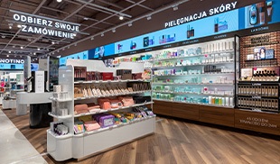 The interior of one of Notino's brick-and-mortar stores