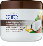 Avon Care krem nawilżający do twarzy i ciała Z olejkiem kokosowym.
