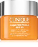 Clinique Superdefense™ SPF 40 Fatigue + 1st Signs of Age Multi Correcting Gel krém proti prvým známkam starnutia pre všetky typy pleti