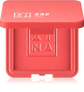 3INA The Blush kompaktiniai skaistalai atspalvis 232 - Coral red, matte 7.5 g