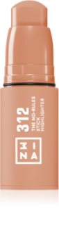3INA The No-Rules Stick večnamenski svinčnik za oči, ustnice in lica odtenek Highlighter 312 - Translucent rose gold 5 g