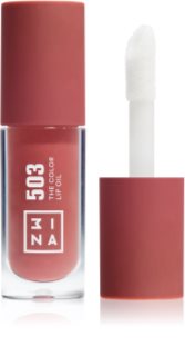3INA The Color Lip Oil huile hydratante lèvres teinte 503 - Medium nude pink, sheer 4 ml